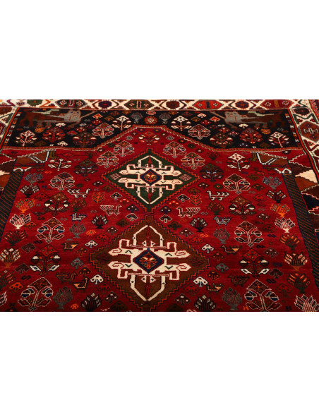 Shiraz 170x275 Cm Shiraz, Persia, Lana Cardata A Mano,