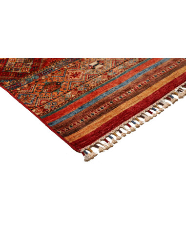 Rug Samarkand Pakistan 83x293 Red Blue