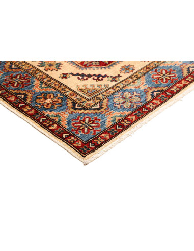Rug Kazak Fine Pakistan 125x187 Ivory Blue
