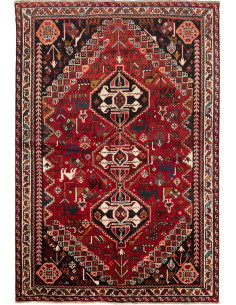 Rug Shiraz Fine Persia grey maroon 173x257