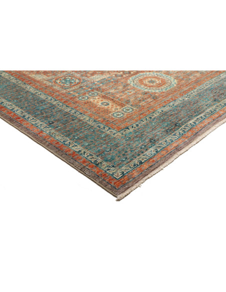 Rug Mamlouk Pakistan 128x178 Terracotta Teal