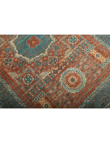 Rug Mamlouk Pakistan 128x178 Terracotta Teal