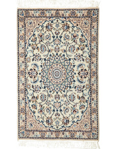 Nain 9la 60x96 Cm Nain 9la, Persia, Lana Cardata A Mano E