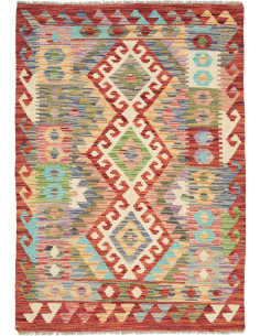 Tappeto Kilim Afghanistan marrone 102x149