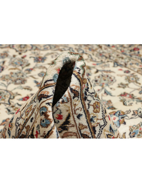 Tappeto Kashan Persia beige bianco 193x298