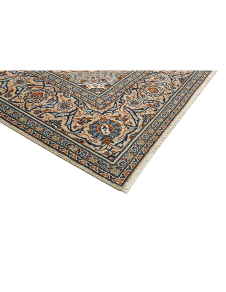 Tappeto Kashan Persia azzurro grigio 200x304