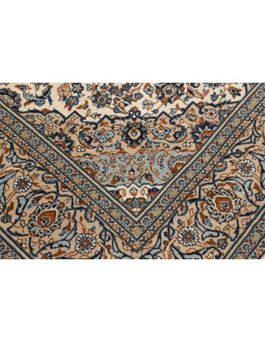 Tappeto Kashan Persia azzurro grigio 200x304