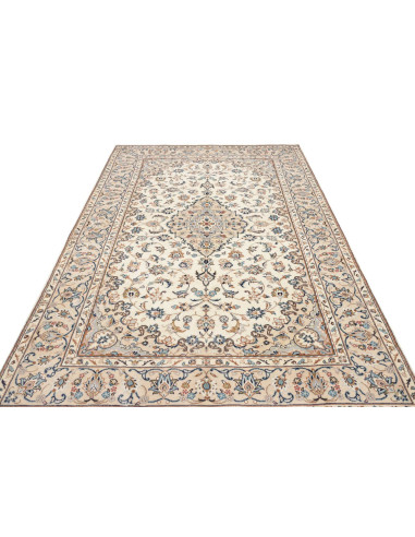 Rug Kashan Persia beige white 192x300