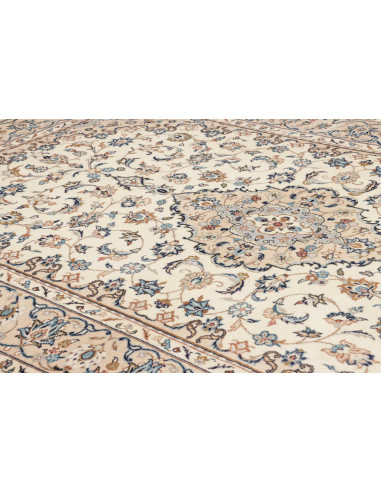 Rug Kashan Persia beige white 192x300