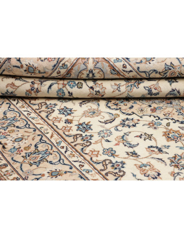 Rug Kashan Persia beige white 192x300