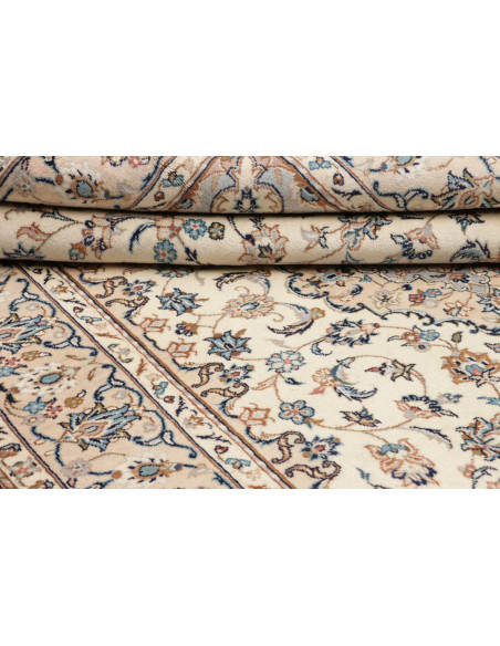 Rug Kashan Persia beige white 192x300