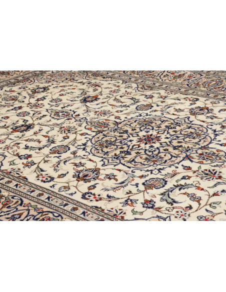 Tappeto Kashan Persia beige bianco 203x315