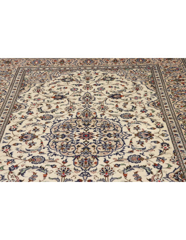 Tappeto Kashan Persia beige bianco 203x315