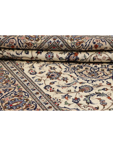 Tappeto Kashan Persia beige bianco 203x315