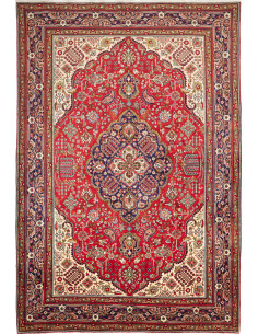 Tabriz 202x300 Cm Tabriz, Persia, Lana Cardata A Mano