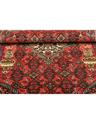 98x150 Cm Persian Tribal Rug, Hand-knotted, Wool On Cotton