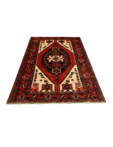 136x203 Cm Caucasian, Geometric Medallion, Wool On Cotton,