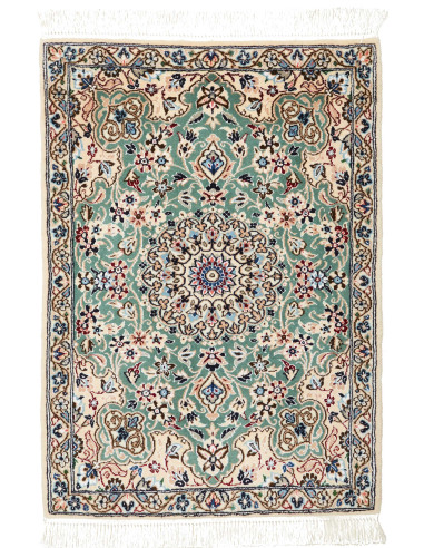 Nain 9la 63x89 Cm Nain 9la, Persia, Lana Cardata A Mano E