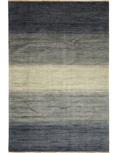 Rug Shayan Pakistan sky blue grey 198x299