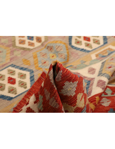 Kilim 197x304 Cm Kilim, Afghanistan, Lana Cardata A Mano