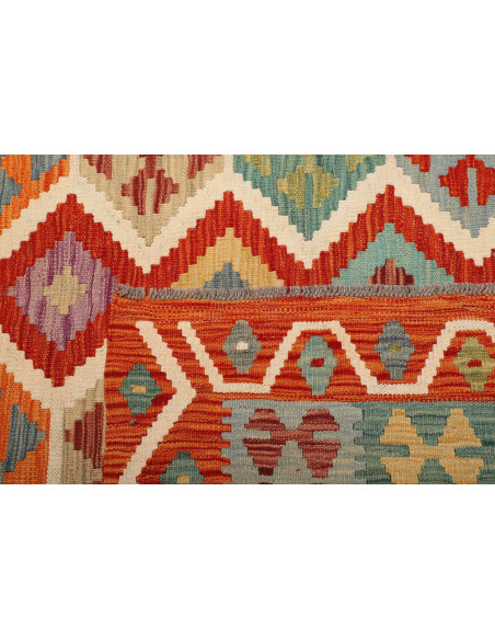 Kilim 201x288 Cm Kilim Afghanistan, Lana Cardata A Mano,
