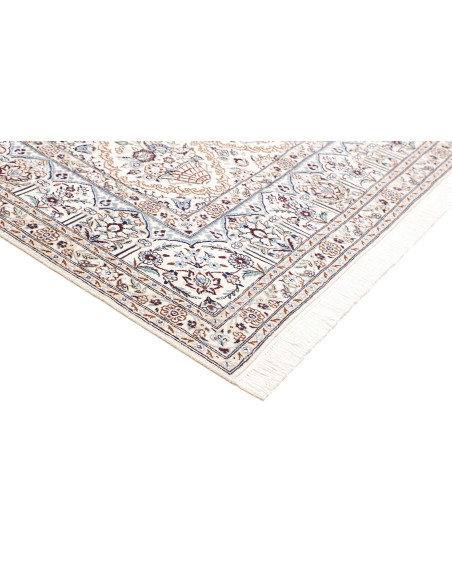 Tappeto Nain 9la Persia 204x302 Crema Blu