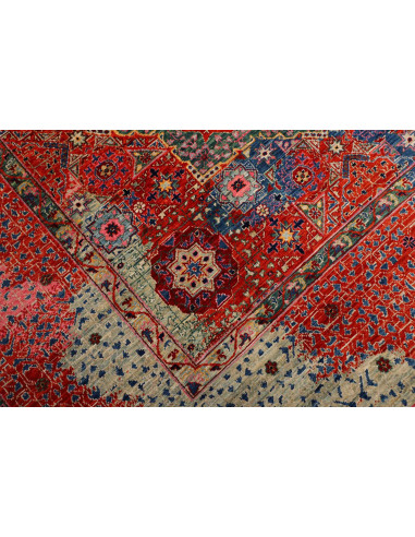 Mamlouk 274x353 Cm Mamlouk, Pakistan, Lana Cardata A Mano