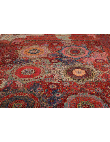 Mamlouk 274x353 Cm Mamlouk, Pakistan, Lana Cardata A Mano
