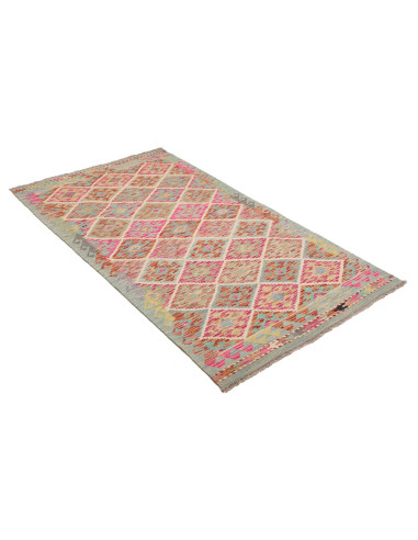 Kilim 100x194 Cm Kilim, Afghanistan, Hand-carded Wool warp: