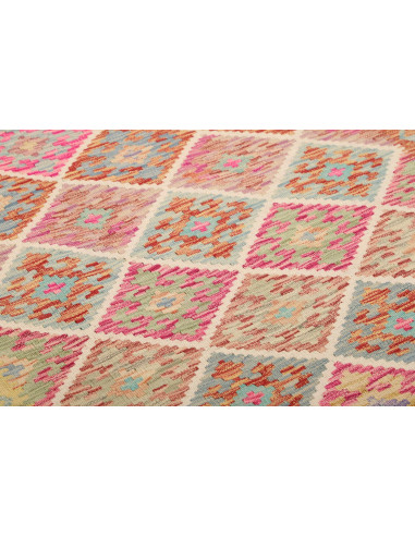 Kilim 100x194 Cm Kilim, Afghanistan, Hand-carded Wool warp: