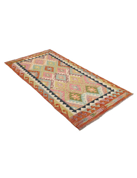 Kilim 98x204 Cm Kilim, Afghanistan, Lana Cardata A Mano