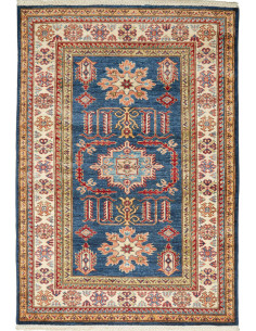 Rug Kazak Fine Pakistan maroon grey 105x155