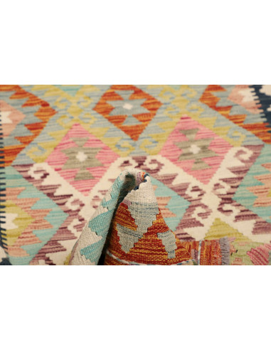 Kilim 98x204 Cm Kilim, Afghanistan, Lana Cardata A Mano