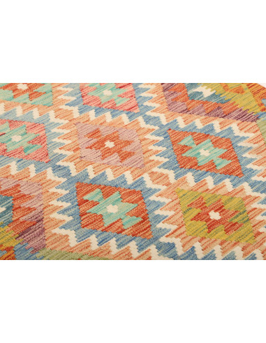 Kilim 102x201 Cm Kilim, Afghanistan, Hand-carded Wool warp: