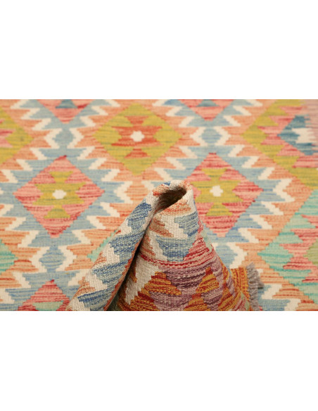 Kilim 102x201 Cm Kilim, Afghanistan, Lana Cardata A Mano