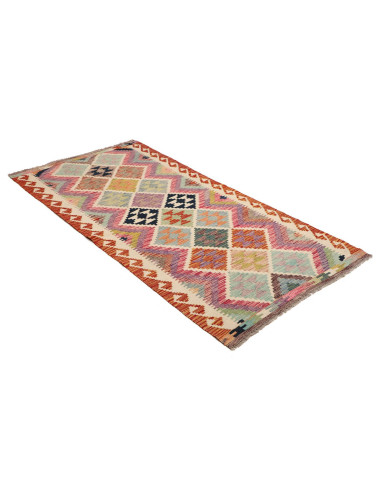 Kilim 101x203 Cm Kilim Afghanistan Hand-carded Wool warp: