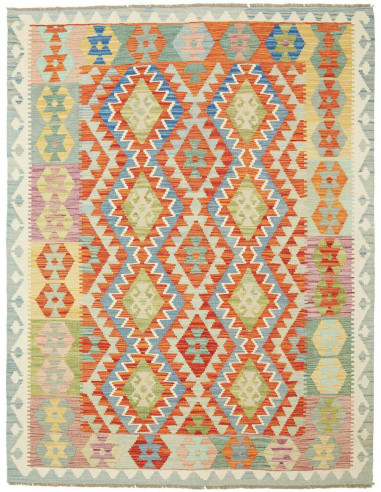 Kilim 154x197 Cm Kilim, Afghanistan, Lana Cardata A Mano