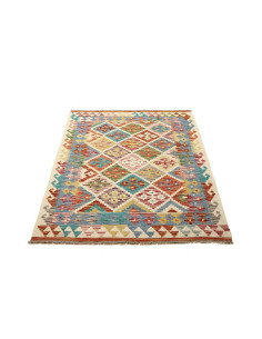 Kilim 100x150 Cm Kilim Afghano Lana Cardata A Mano Cotone 2