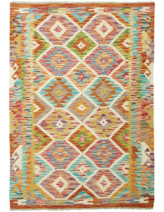 Kilim 105x149 Cm Kilim, Afghanistan, Lana Cardata A Mano