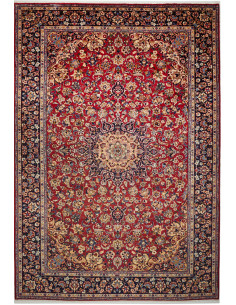 Tappeto Nadjafabad Persia marrone blu 268x390