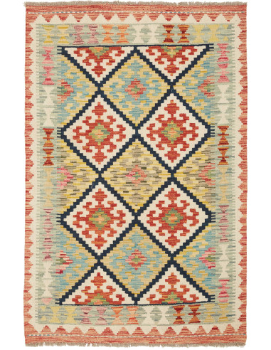 Kilim 86x129 Cm Kilim, Afghanistan, Hand-carded Wool (warp: