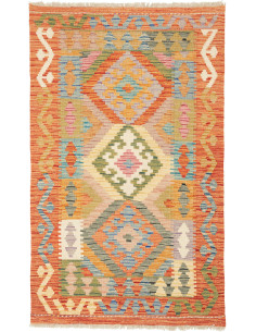 Kilim 80x133 Cm Kilim Afghanistan Hand-carded Wool Warp