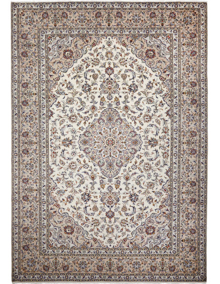 Kashan 243x350 Cm Kashan, Persia, Hand-carded Wool warp: