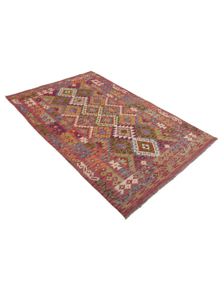 Kilim 123x196 Cm Kilim Afghanistan Hand-carded Wool Cotton