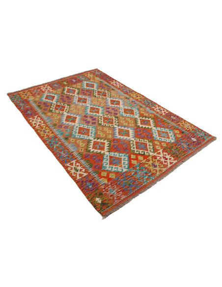 Kilim 127x194 Cm Kilim Afghanistan Lana Cardata A Mano