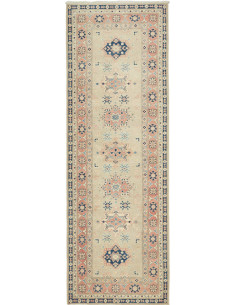 Tappeto Kazak Afghanistan 84x245 Beige Tenue Bl
