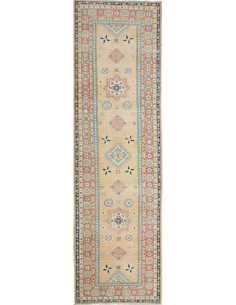 Tappeto Kazak Afghanistan 85x294 Beige
