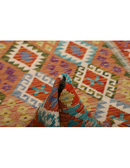 Kilim 127x194 Cm Kilim Afghanistan Lana Cardata A Mano