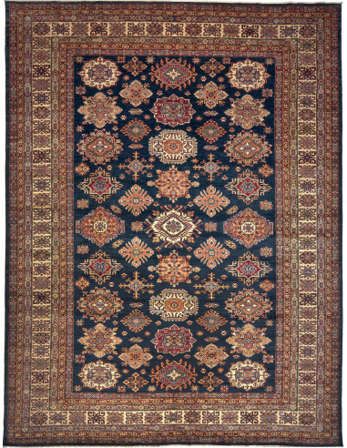 Tappeto Kazak Fine Pakistan 281x371 Blu Scuro B