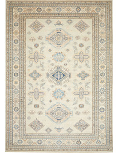 Rug Kazak Fine Pakistan 264x375 Pale Aquamarine